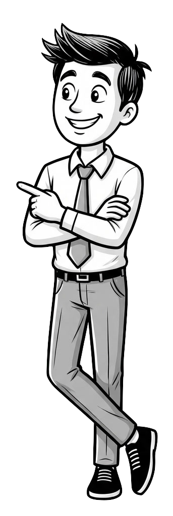 İletişim formunu işaret eden Nebdex maskotu