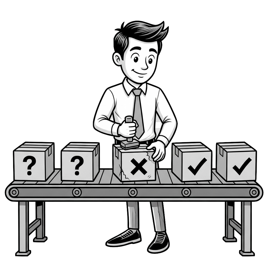 Test & Quality Assurance kategorisini temsil eden illüstrasyon